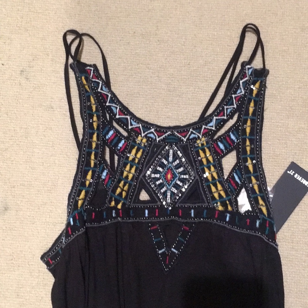 black jewel tank dress